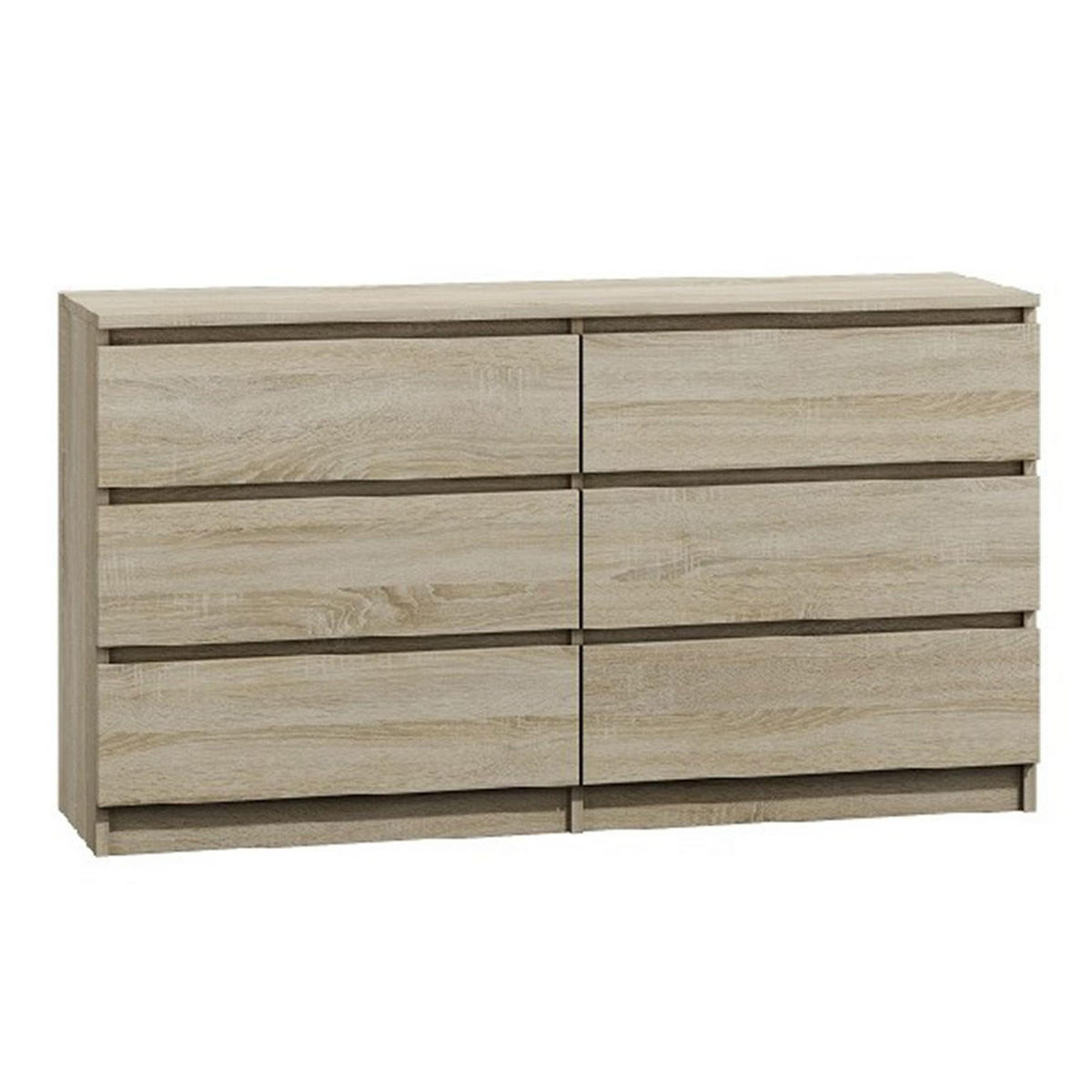 KOMMODE bella6 140 Sonoma - Sonoma Eiche, Holzwerkstoff (140/76/35cm) - roe furniture