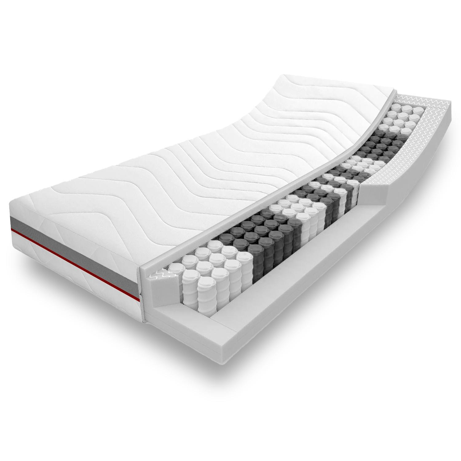 FEDERKERNMATRATZE Premium 80x200 cm - Weiß, Textil (80/200cm) - Sleezzz