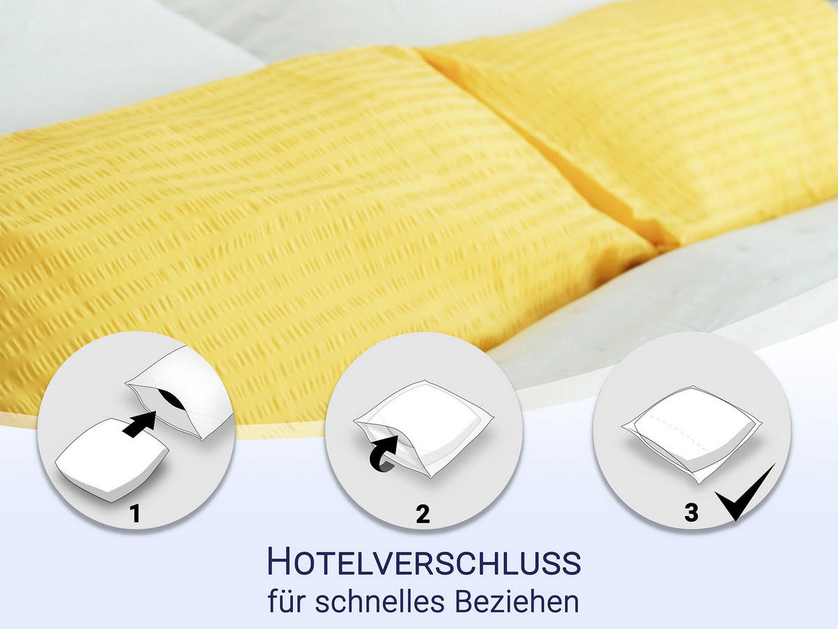 KISSENBEZUG, 2er-Set, 40x80 cm, 100% Baumwolle, Gelb - Goldfarben, Textil (40/80cm) - Zollner