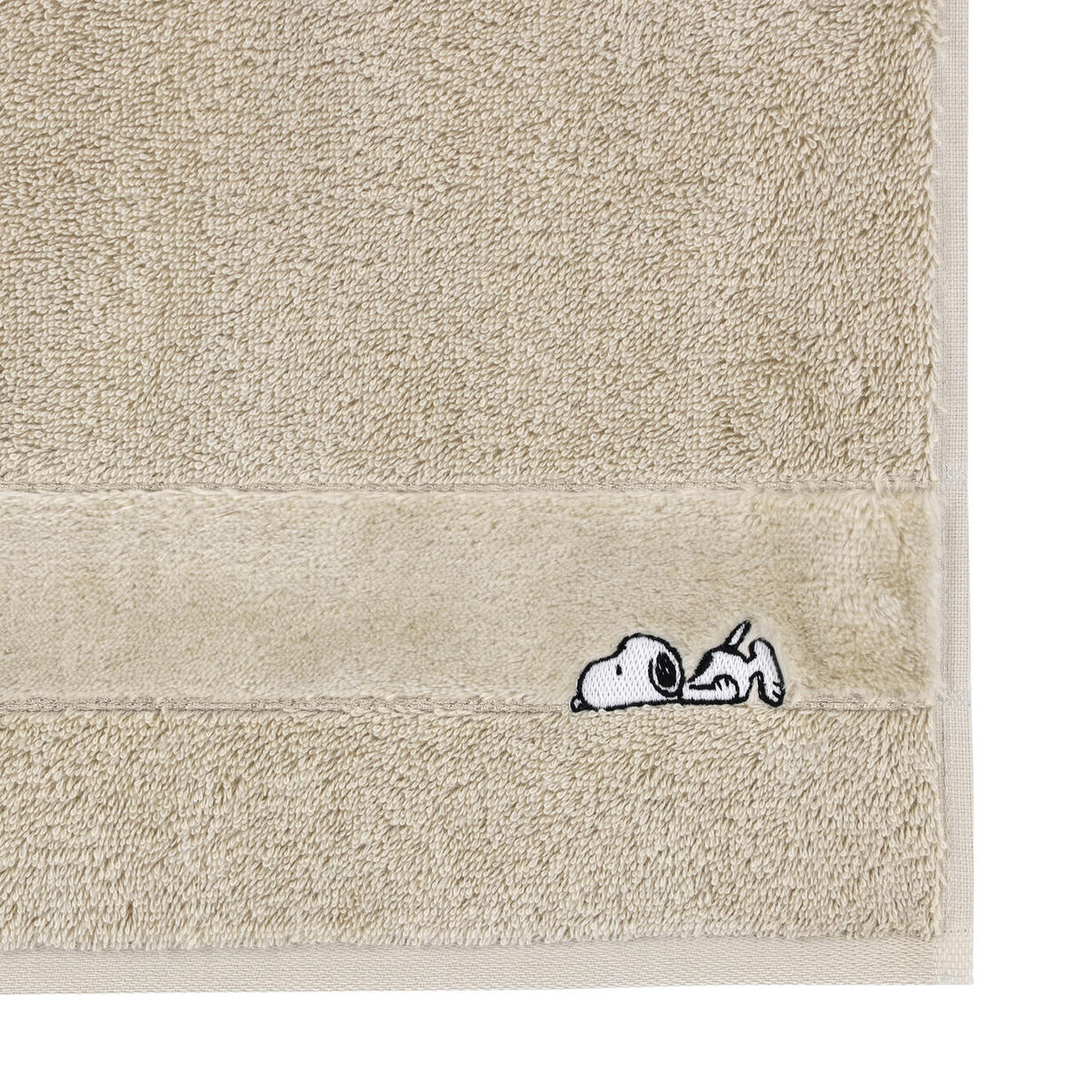 HANDTUCH PEANUTS SLEEPY SNOOPY TIBET - 6100 - Beige, Textil (50/100cm) - Vossen