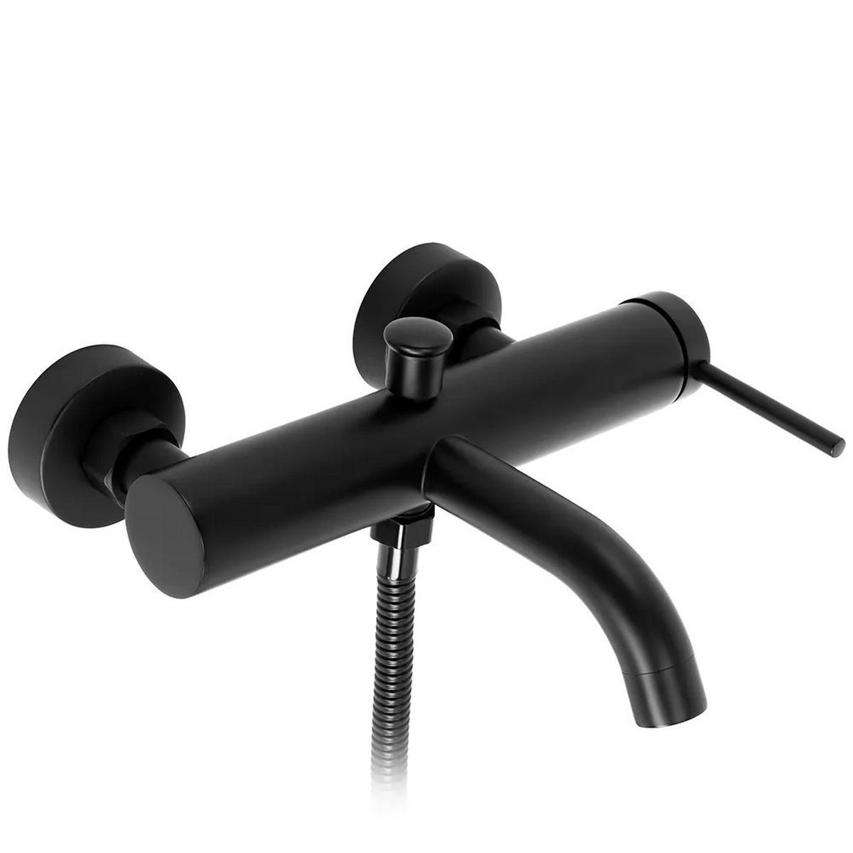 WANNENARMATUR Rea Spot Black - Schwarz, Metall (23.5/18.5/22cm) - REA