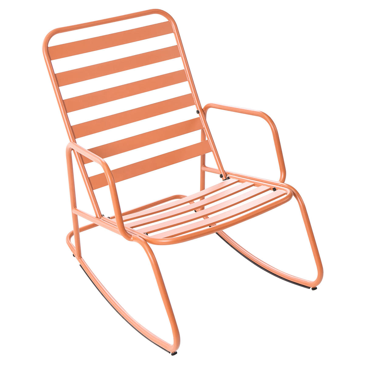 GARTEN-SCHAUKELSTUHL Orange Turi - Orange, Metall (66/92/96cm) - Beliani