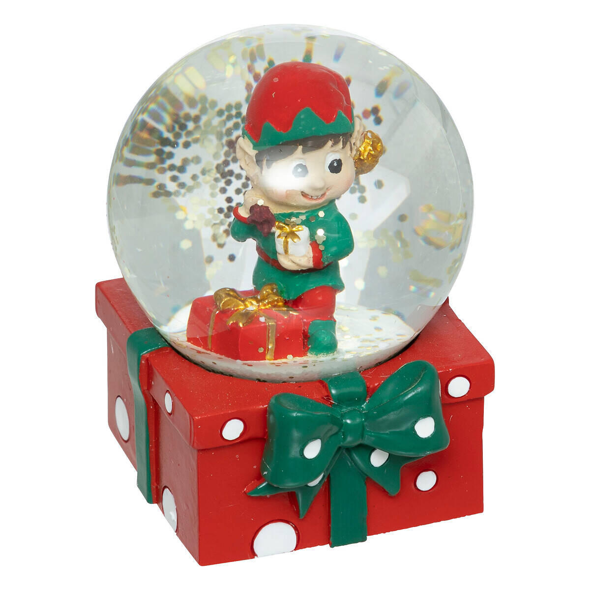 SCHNEEKUGEL Elf 6,5 cm - Multicolor, Kunststoff (6.5/8.2/6.5cm) - Atmosphera Createur d´interieur