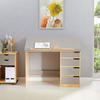 KINDERSCHREIBTISCH EMMA - Naturfarben/Grau, Holz (114/76/55cm) - IDIMEX
