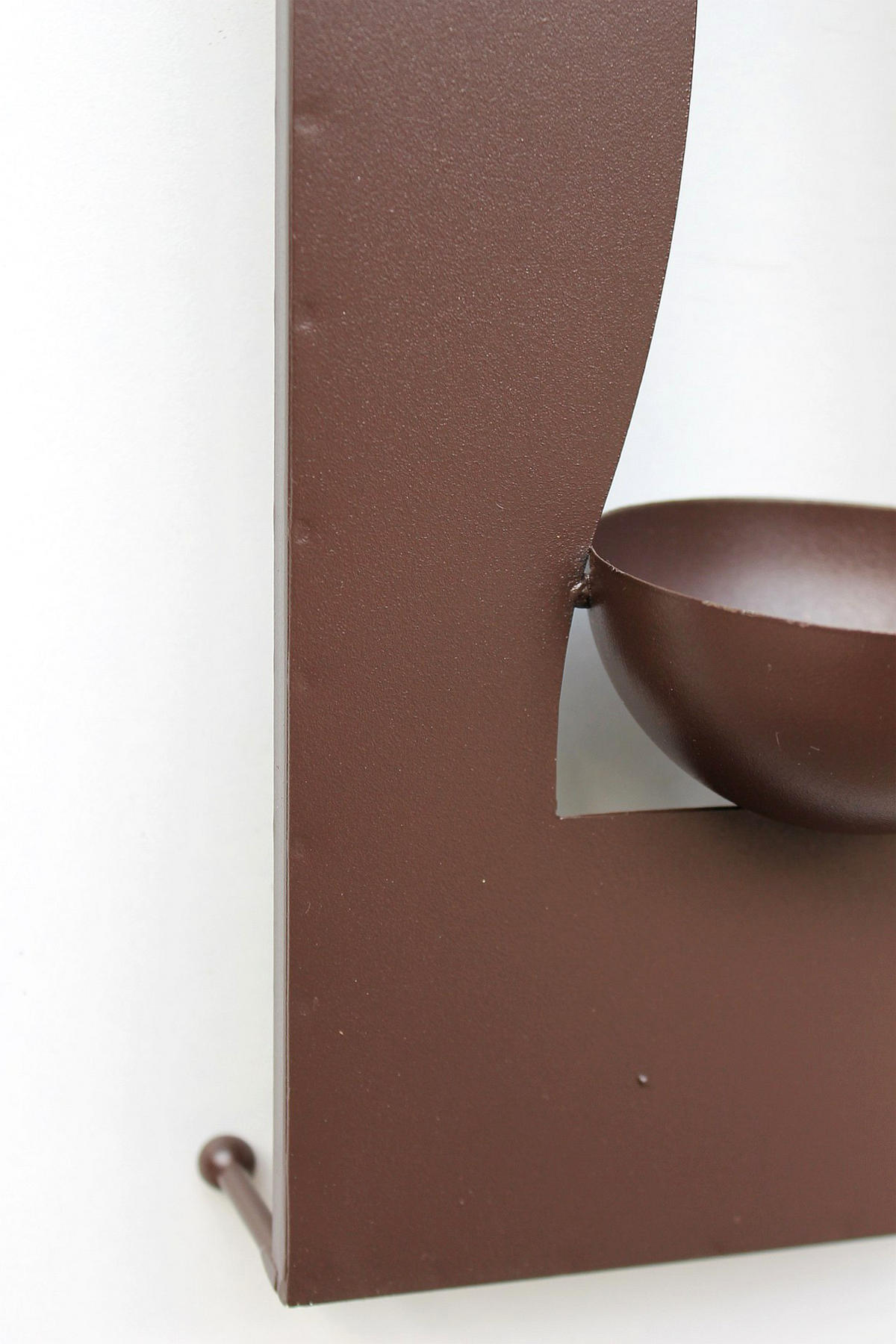 WANDLEUCHTER Flamme für 3 Kerzen Wandkerzenhalter aus Metall - Braun, Metall (40/65/10cm) - DanDiBo