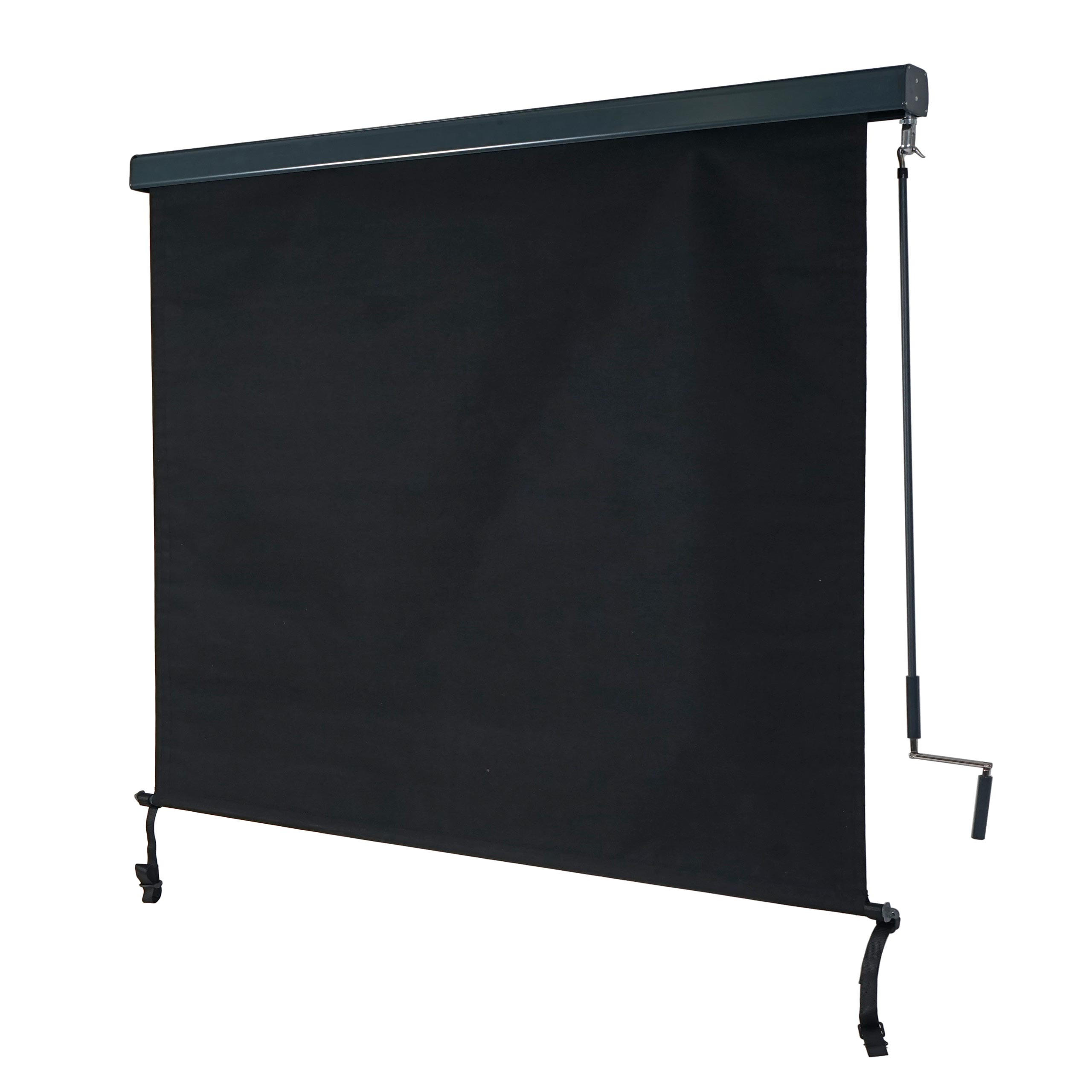 VERTIKALMARKISE Schwarz - Schwarz, Textil (180/250/8cm) - MCW