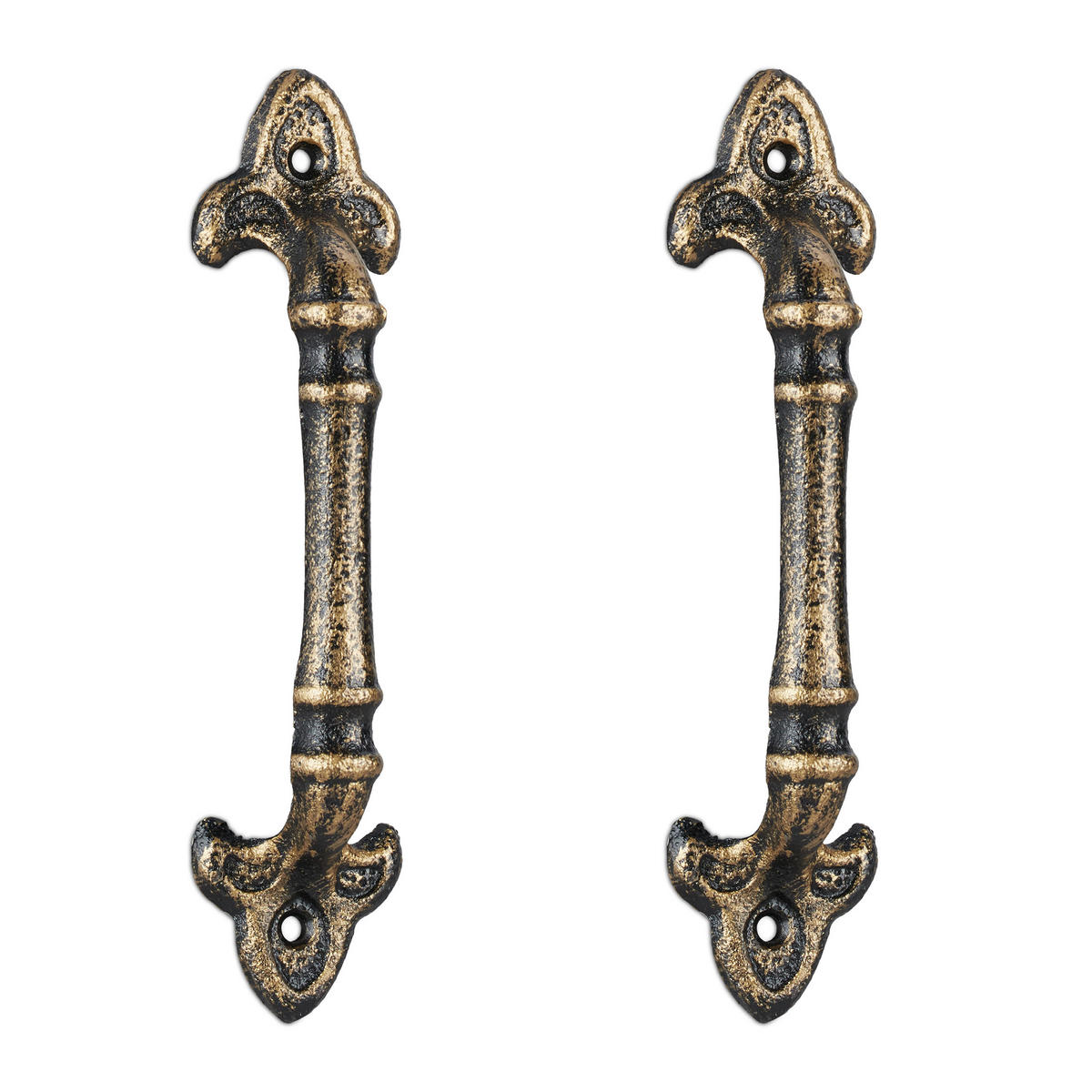 2XRETRO úchyty - viacfarebná, kov (4.5/20/4cm) - Relaxdays