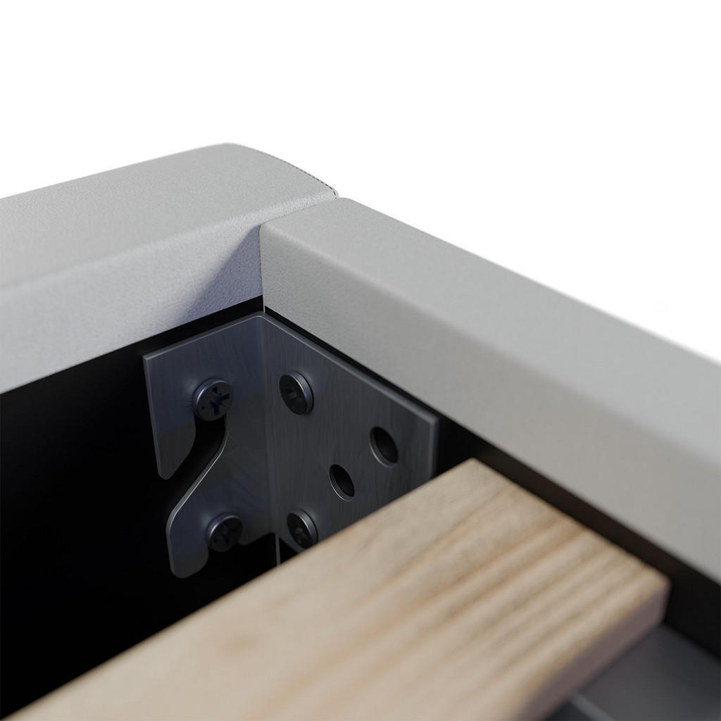 Thumbnail - Juskys Polsterbett, Weiß, Holz, 95x200 cm, Schlafzimmer, Betten, Polsterbetten