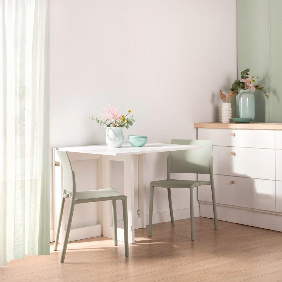 ESSTISCH Anika Weiß 14 - 85 - 160 cm x 78 cm - Weiß, Holzwerkstoff (90/14/78cm) - Klast Home