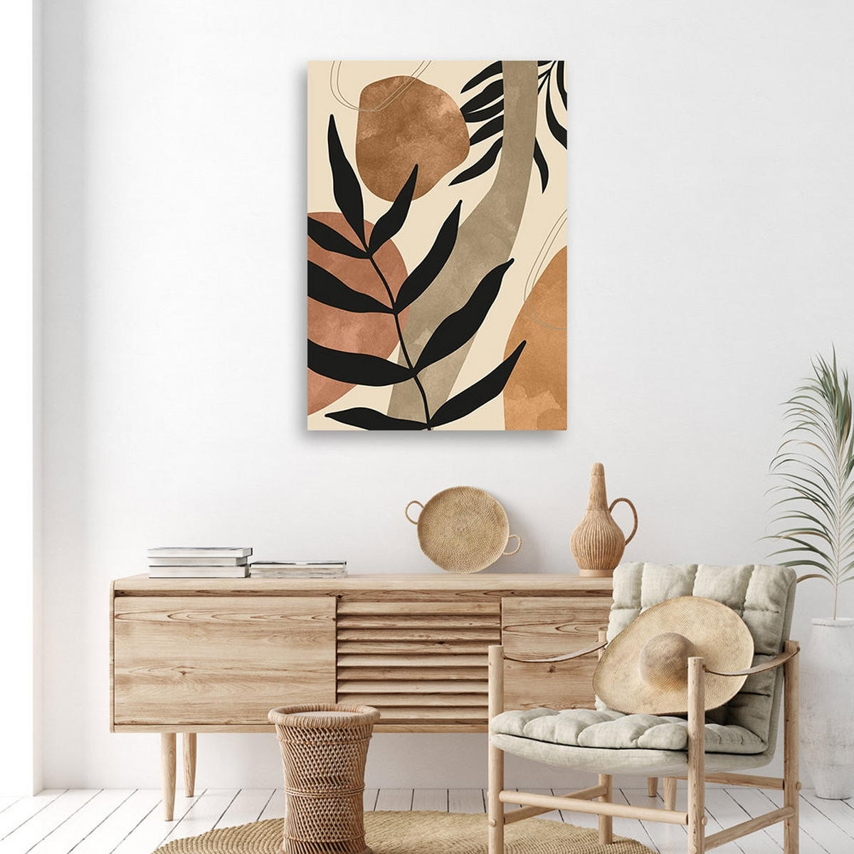 KUNSTDRUCK Beige 60/90 cm - Beige, Textil (60/90cm) - KUNSTLOFT