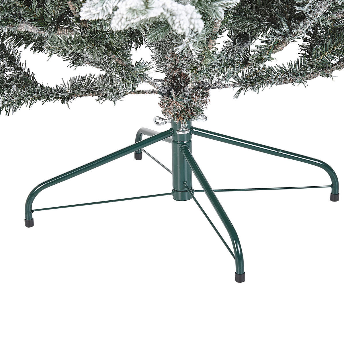 WEIHNACHTSBAUM 210 cm Weiß Brisco - Weiß, Kunststoff (210cm) - Beliani
