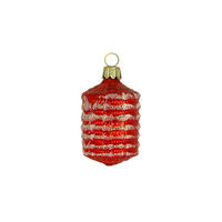 CHRISTBAUMSCHMUCK Kleiner Lampion rot 4,5 cm - Multicolor, Metall (0.1/4.5/0.1cm)