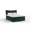 BOXBETT Nevada 160 x 200 cm Doppelbett mit hochwertiger Bonell-Matratze und Topper - grün - Grün, Holz (160/200cm) - Panda Möbel