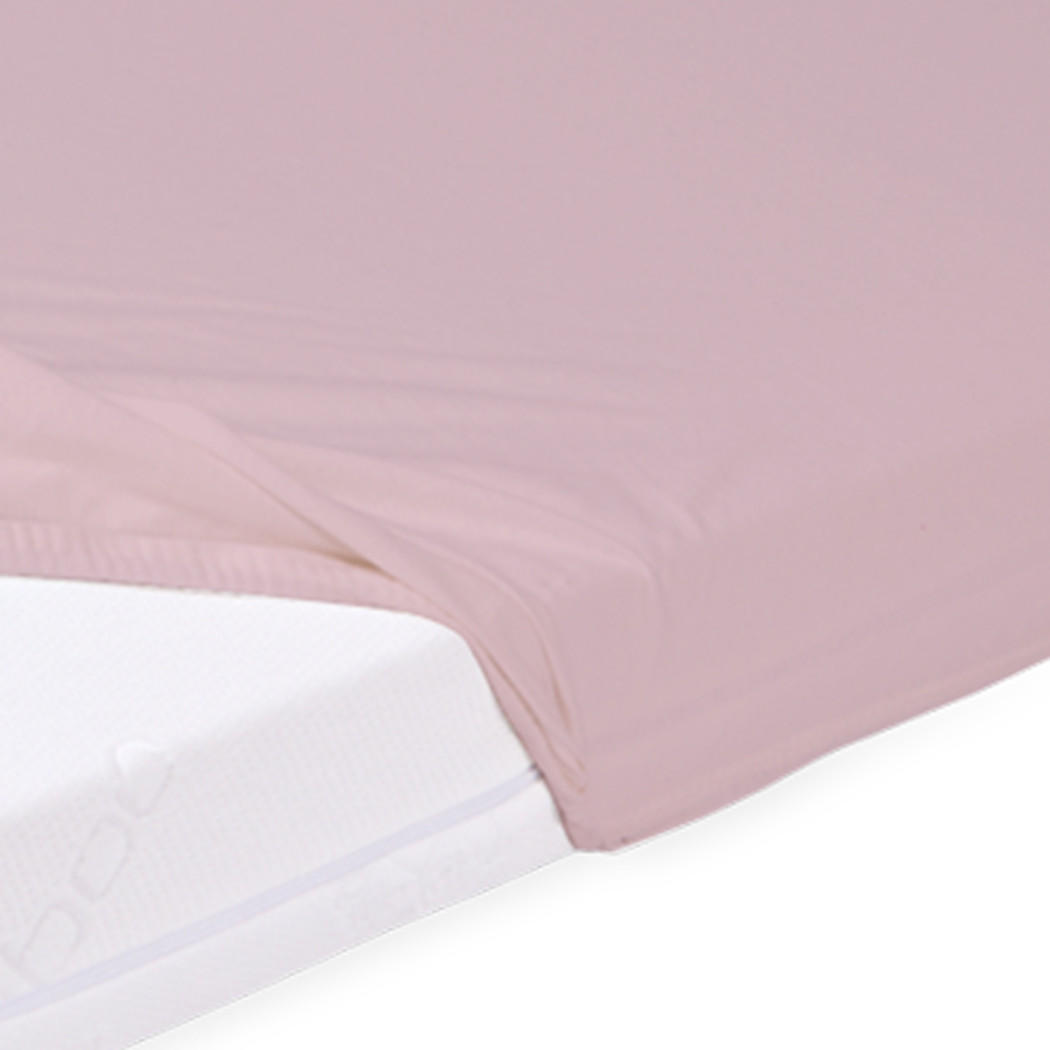 BETTLAKEN Bamboo Baby mit Gummizug - Pink, Textil (60/120cm) - Mr Mattress