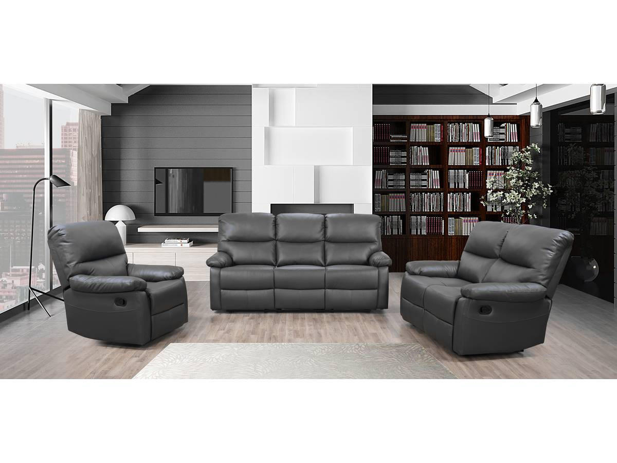RELAXSOFA Lincoln Grau - Grau, Kunststoff (197/103/89cm) - Habitat Garten