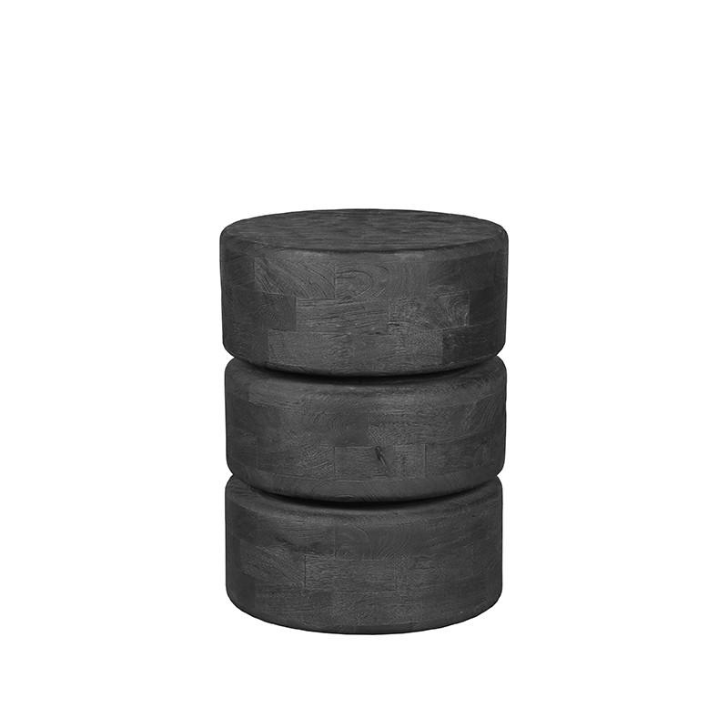 BEISTELLTISCH Milly Schwarz 35/35/47 cm - Schwarz, Holz (35/35/47cm) - LABEL51
