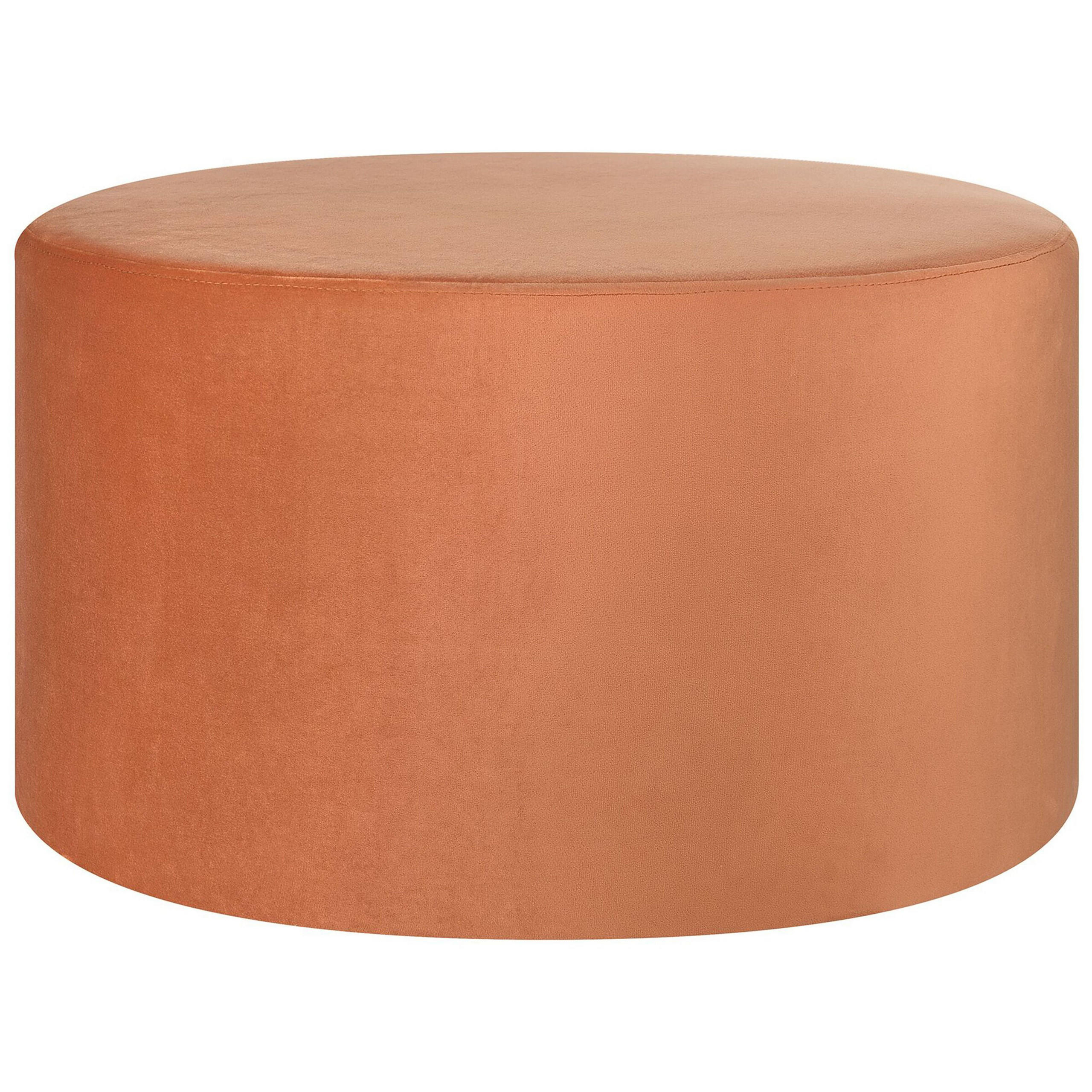 POUF Millen 61/61/36 cm - Orange, Textil (61/36/61cm) - Beliani