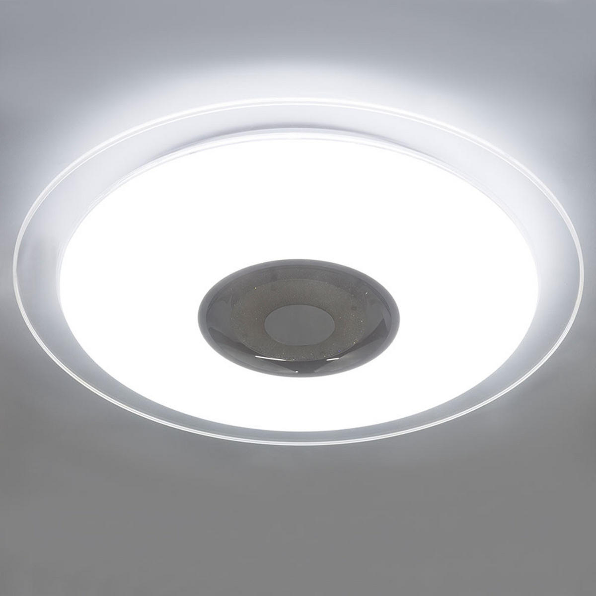 LED DECKENLEUCHTE Metall Weiß TUNE - Weiß, Metall (47.5/47.5/5.7cm) - Globo Lighting