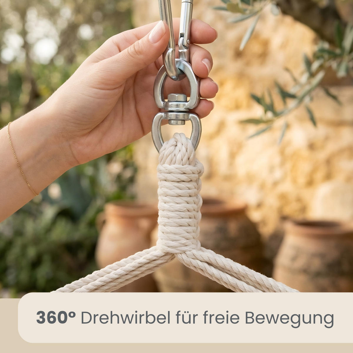 XXL HÄNGESESSEL 185/130 cm Belastbar bis 150 kg Grau - Grau, Textil (130/155/185cm) - Amanka