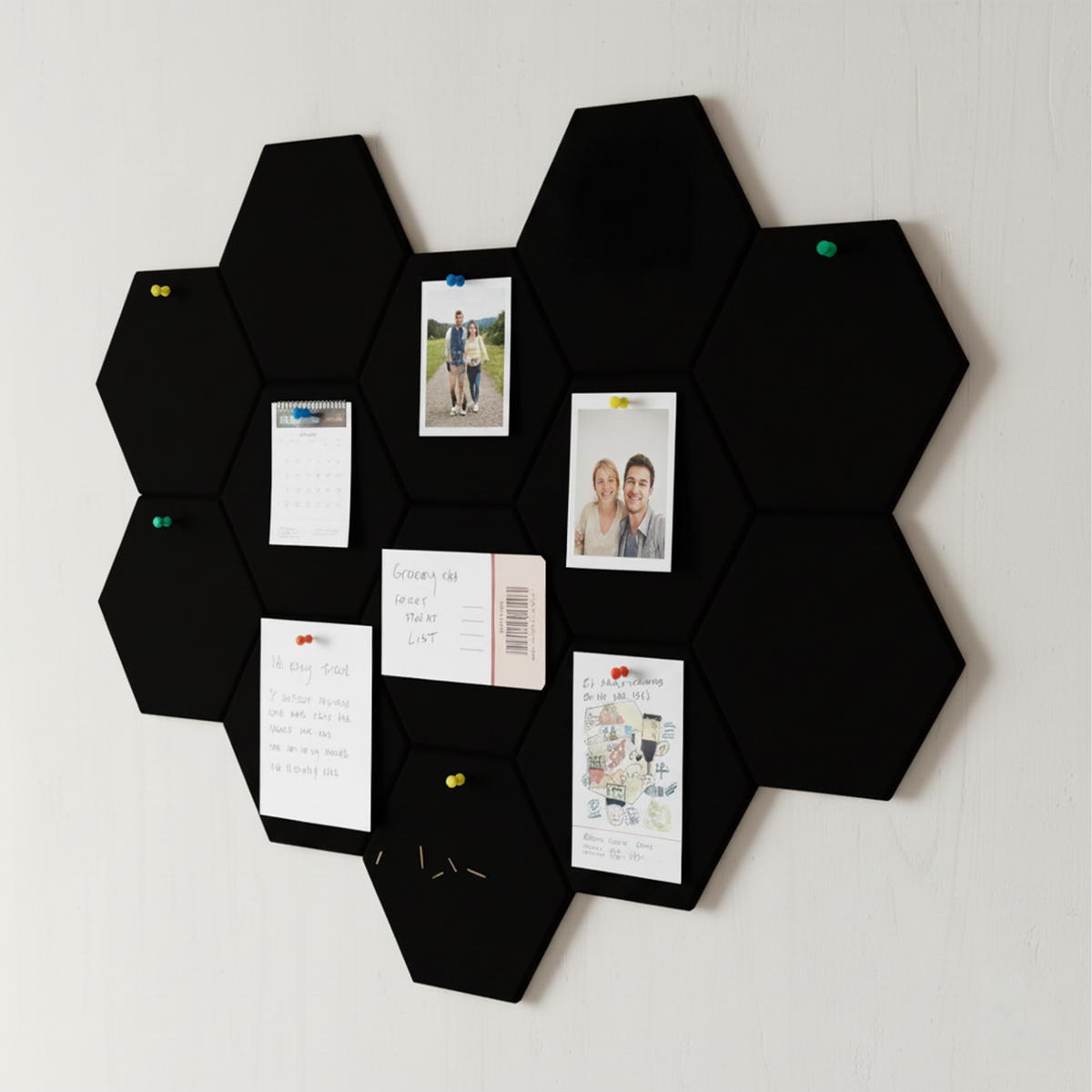 AKUSTICKÉ dosky - čierna, textil (30/0.9/26cm) - Relaxdays