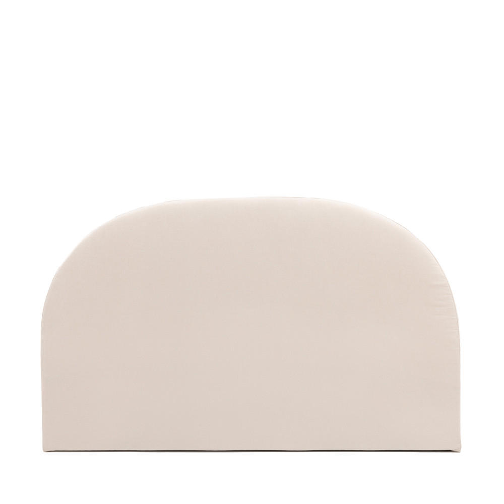 STOFFKOPFTEIL in Chenille-Doppelmond-Design, L150cm - Noussa - Ecru - Ecru, Textil (150/8/105cm) - Drawer