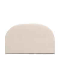 STOFFKOPFTEIL in Chenille-Doppelmond-Design, L150cm - Noussa - Ecru - Ecru, Textil (150/8/105cm) - Drawer