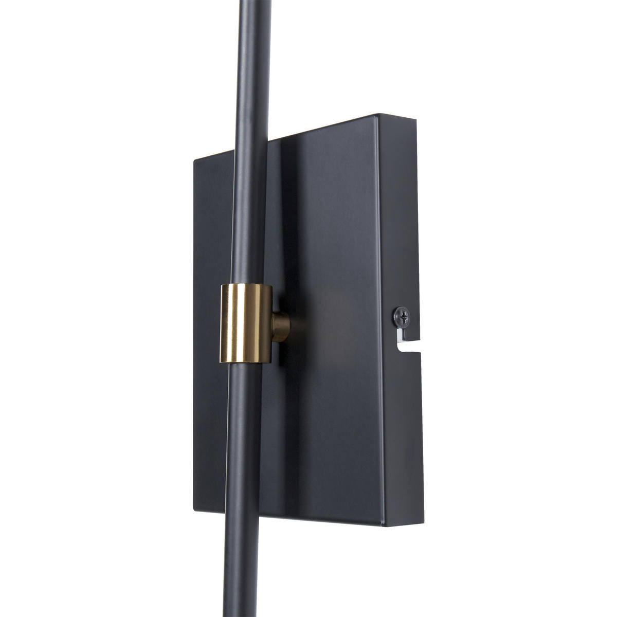 WANDLAMPE Weiß/Gold/Schwarz Melawi - Goldfarben/Schwarz, Metall (36/70/16cm) - Beliani