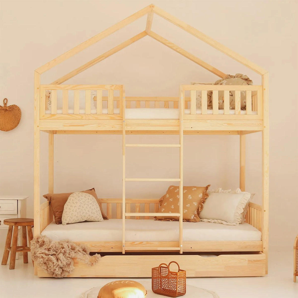 HAUSBETT 90/190 Roxane Naturholz - Braun, Holz (90/190cm) - Petits-meubles