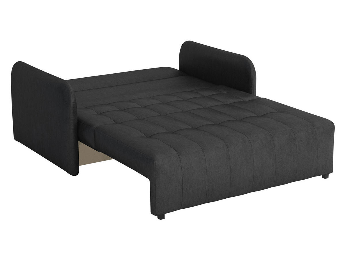 SCHLAFSOFA Viva Grand III - Schwarz/Naturfarben, Holz/Kunststoff (145/85/95cm) - MIRJAN24