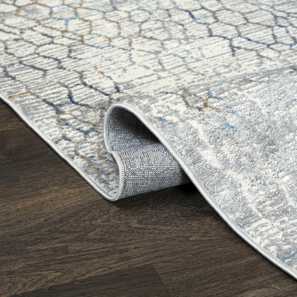 MATTA beige grafit kräm - 200 x 300 cm - Ljusgrå, Textil (200/300cm) - Mazovia