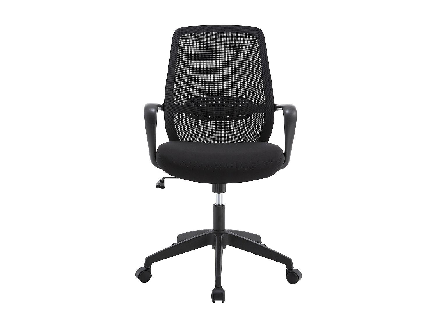 BÜROSTUHL ohne Armlehnen - 60.5 cm x 61.5 cm - stoff - schwarz Vatista - Schwarz, Textil (60.5/103/61.5cm) - Vente-Unique