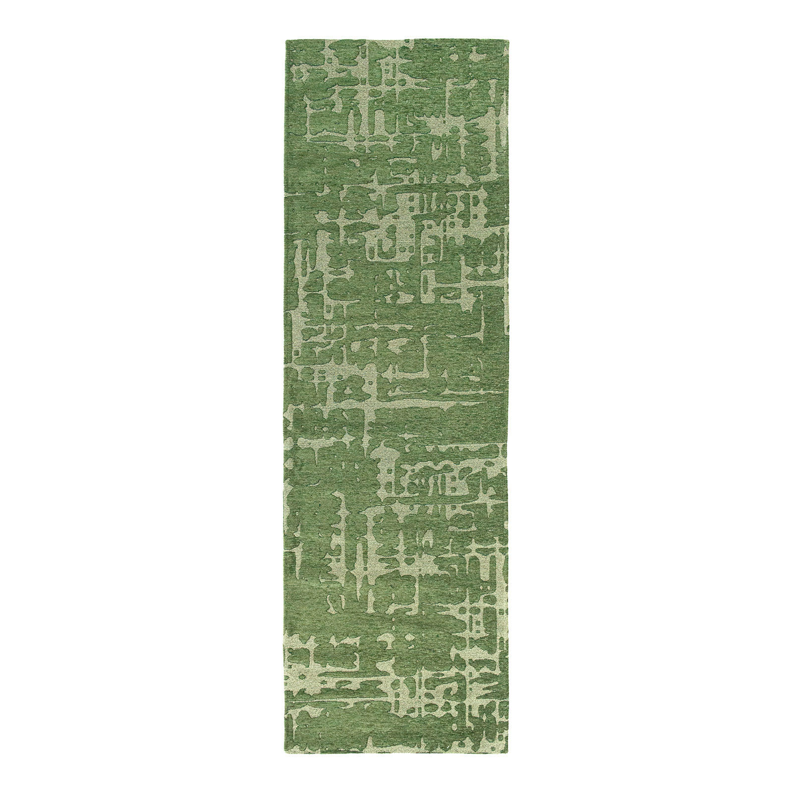TEPPICH Perrier's Green Structures Baobab 80/250 cm - Grün, Textil (80/250cm) - Louis De Poortere