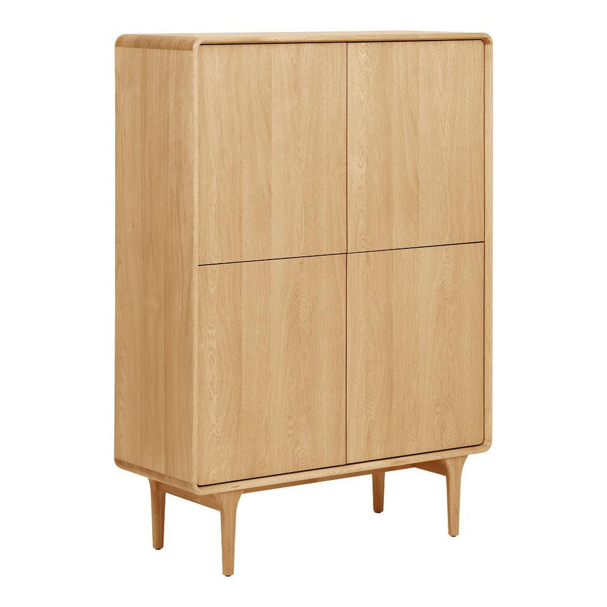 SIDEBOARD, Karna, Eiche, MDF, 40 x 100 x 140 cm - Eichefarben, Holzwerkstoff (40/140/100cm) - ebuy24
