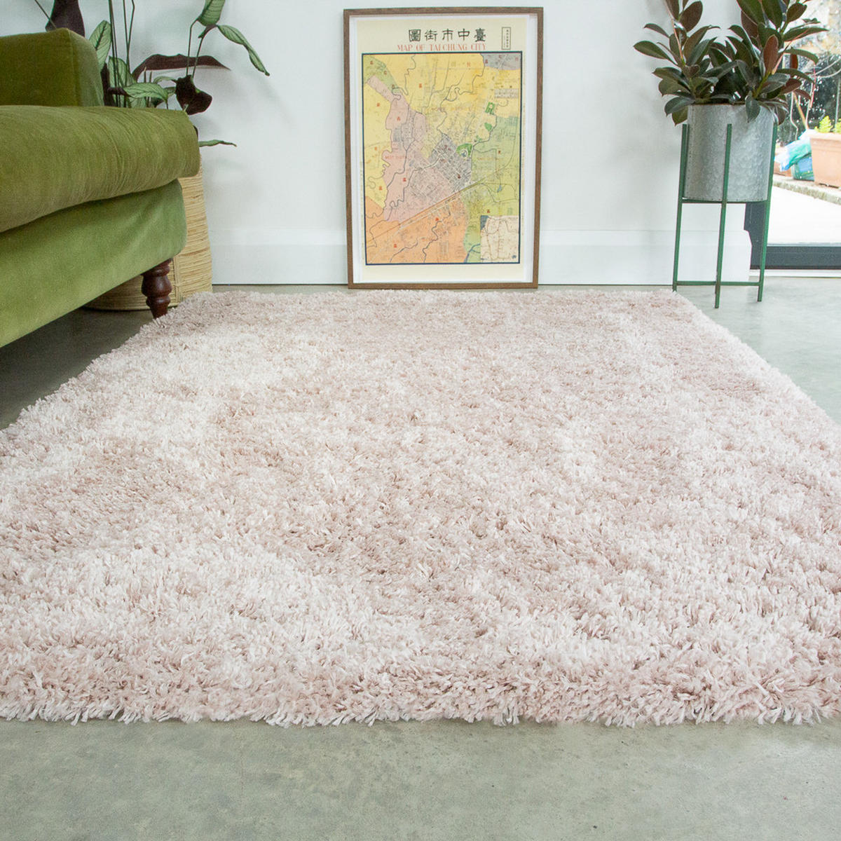 HOCHFLORTEPPICH Rosarot - Rosa, Naturmaterialien/Textil (60/110cm) - Kukoon Rugs