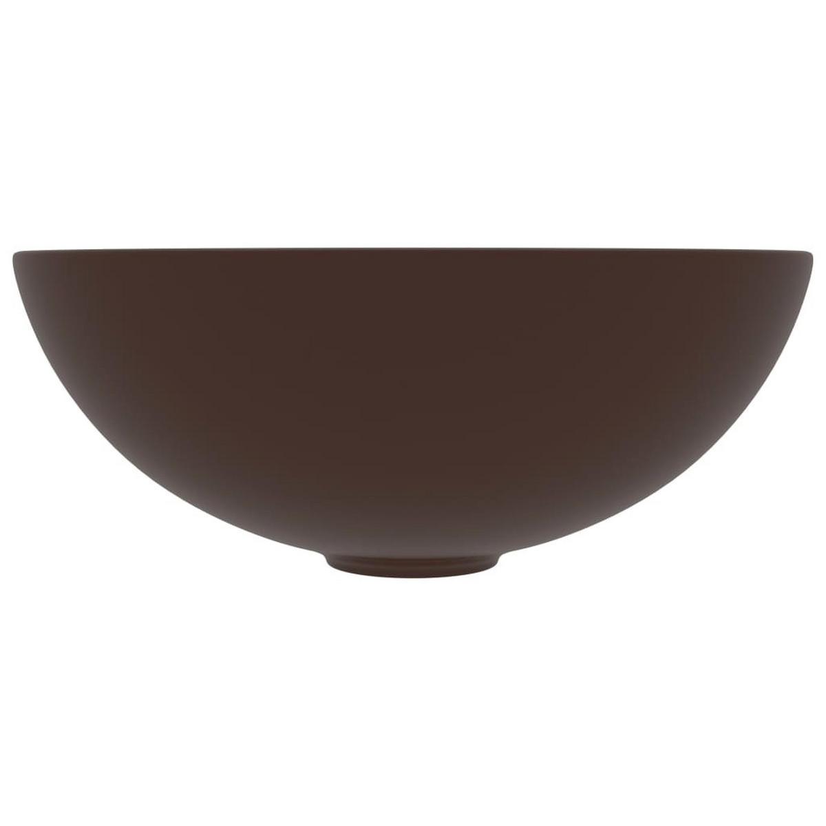 WASCHBECKEN Langlois 28/28/10 cm - Braun, Keramik (28/10/28cm) - Nettlife