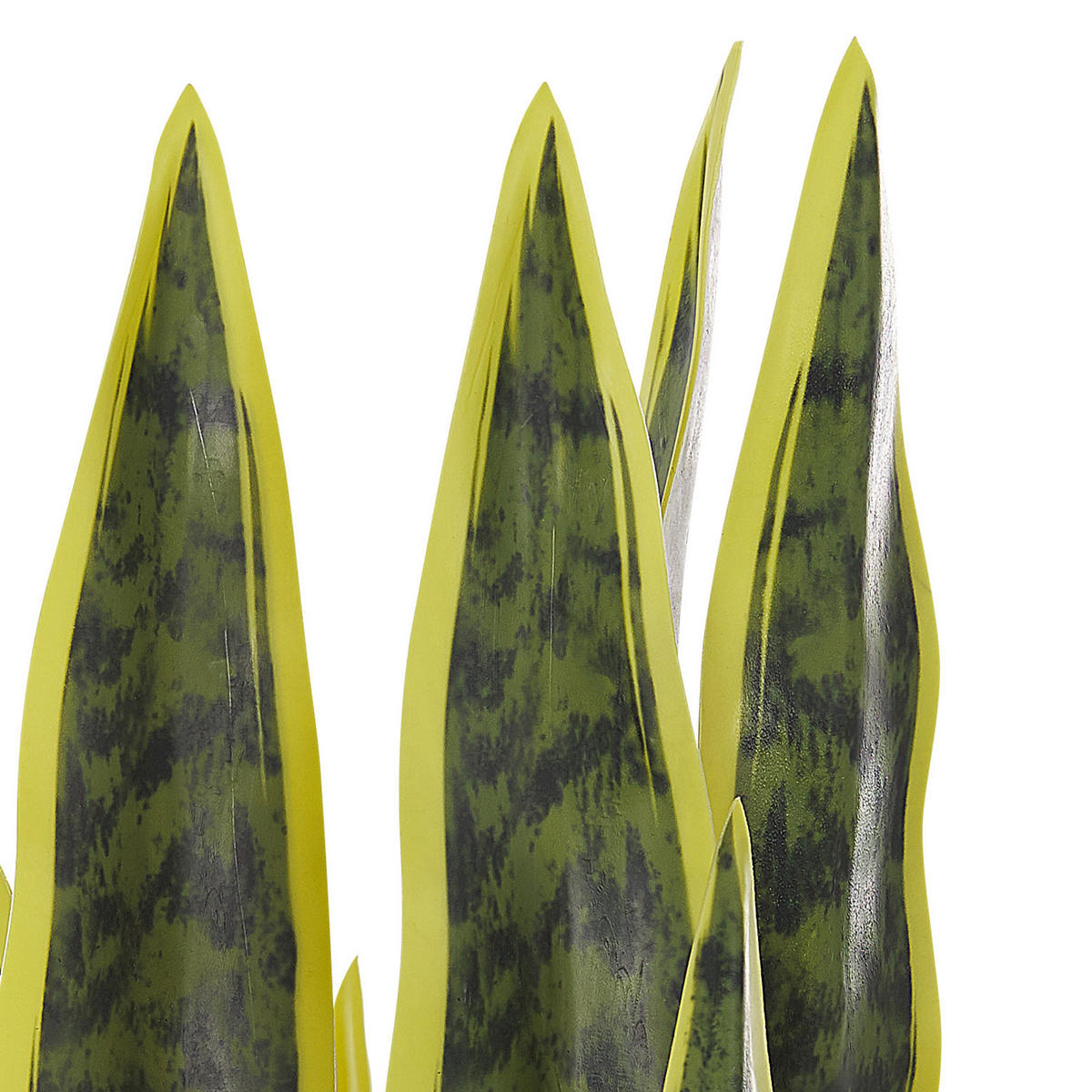 KUNSTPFLANZE Grün Snake Plant - Schwarz/Grün, Kunststoff (63cm) - Beliani