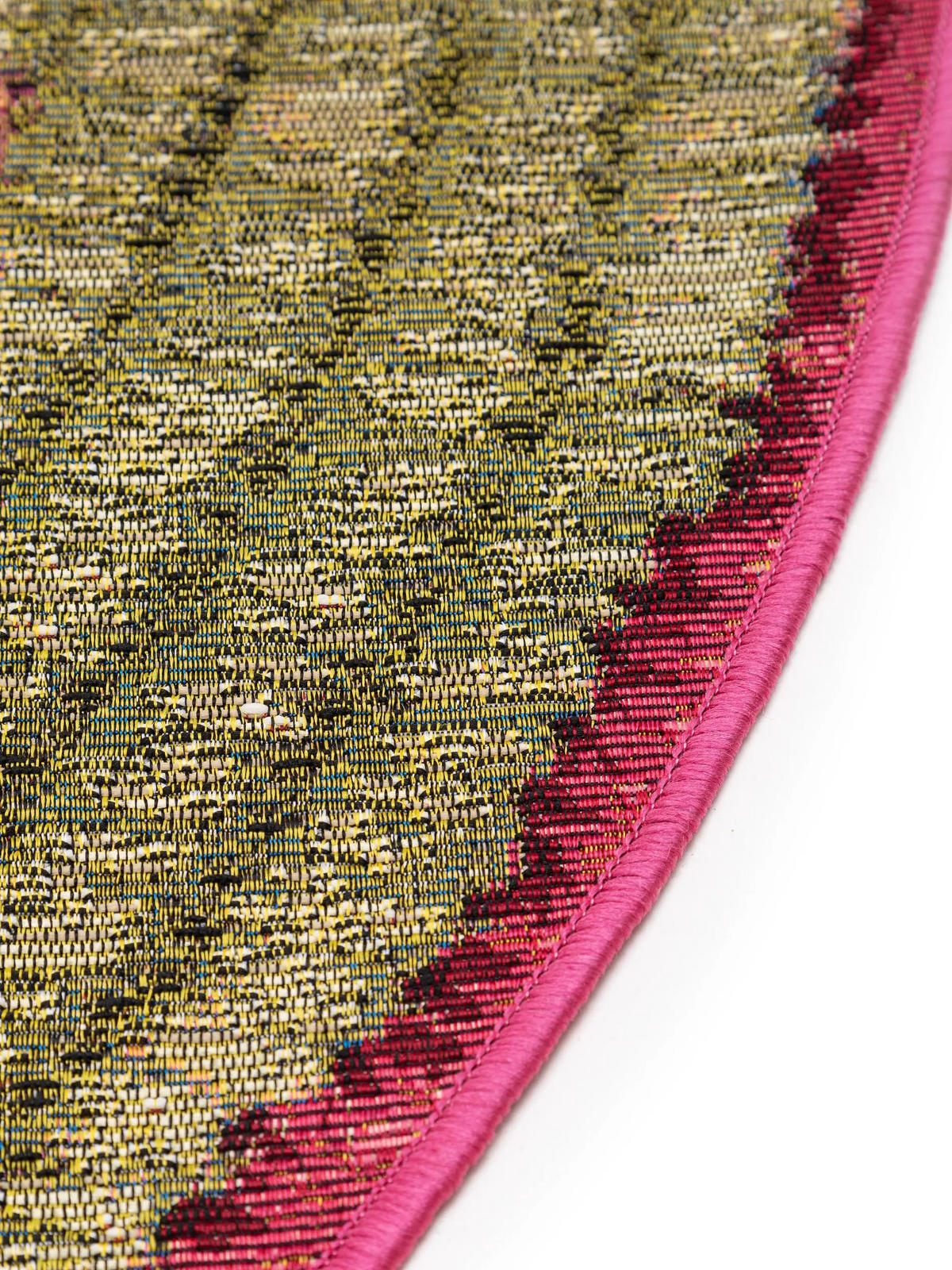 VNITŘNÍ a venkovní kulatý koberec Kenya Vícebarevné ø 160 cm - různobarevná, textil/umělá hmota (160/160cm) - benuta Nest