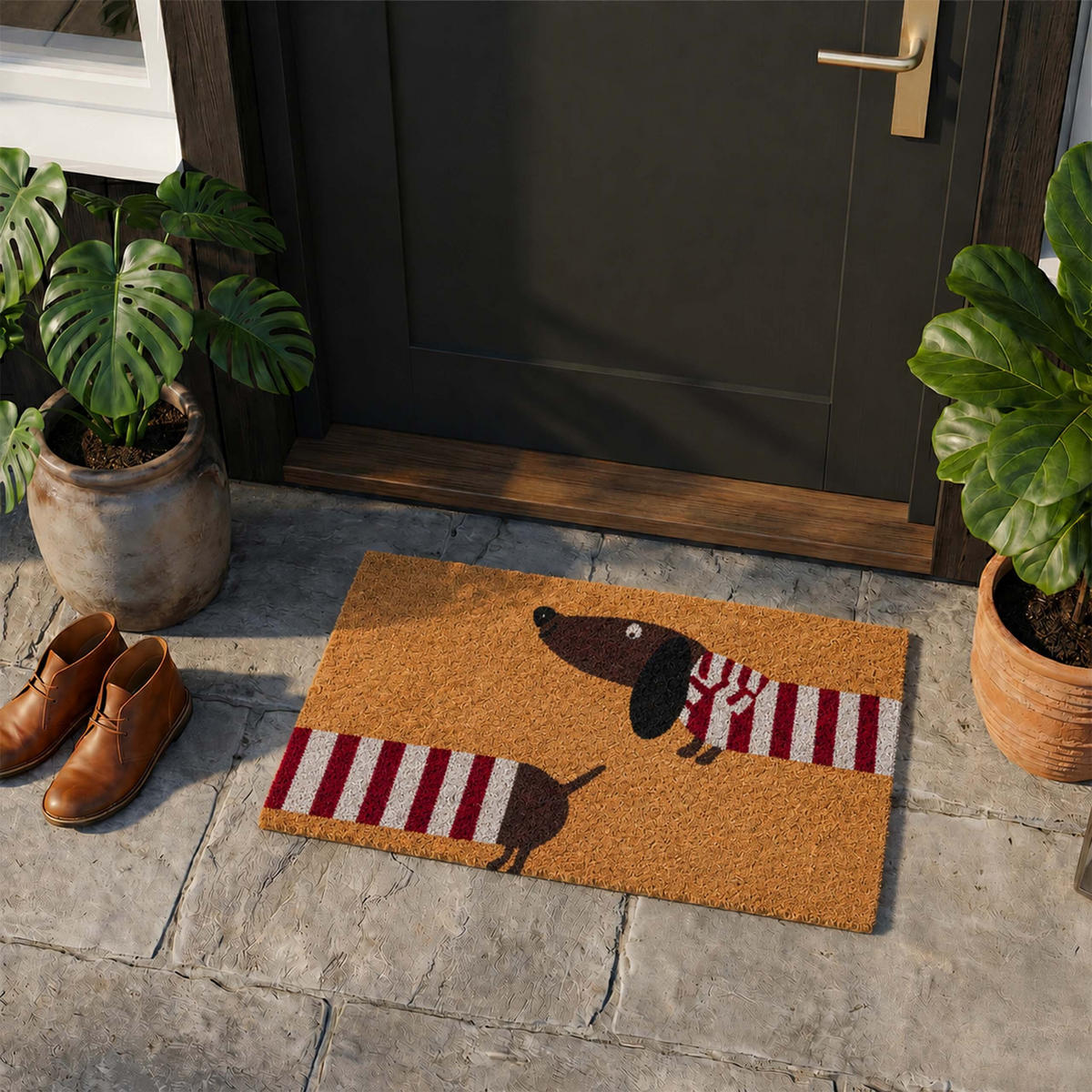 ROHOŽ - viacfarebná, textil/plast (60/40cm) - Relaxdays