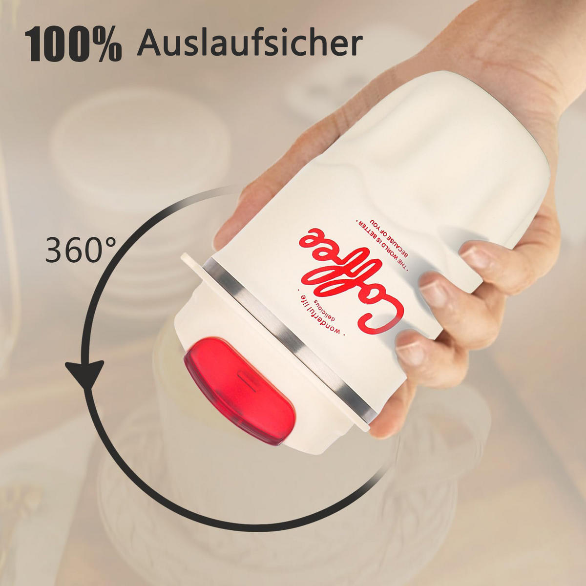 THERMOBECHER Weiß 0.36L - Weiß, Kunststoff (0.36L) - Kaket
