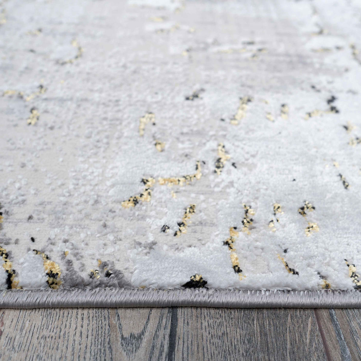 WEBTEPPICH Grace Gold - Goldfarben, Textil (190/280cm) - Kukoon Rugs