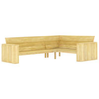 GARTEN-ECKBANK 239 cm Kiefernholz Imprägniert - Braun, Holz (239/76/164.5cm)