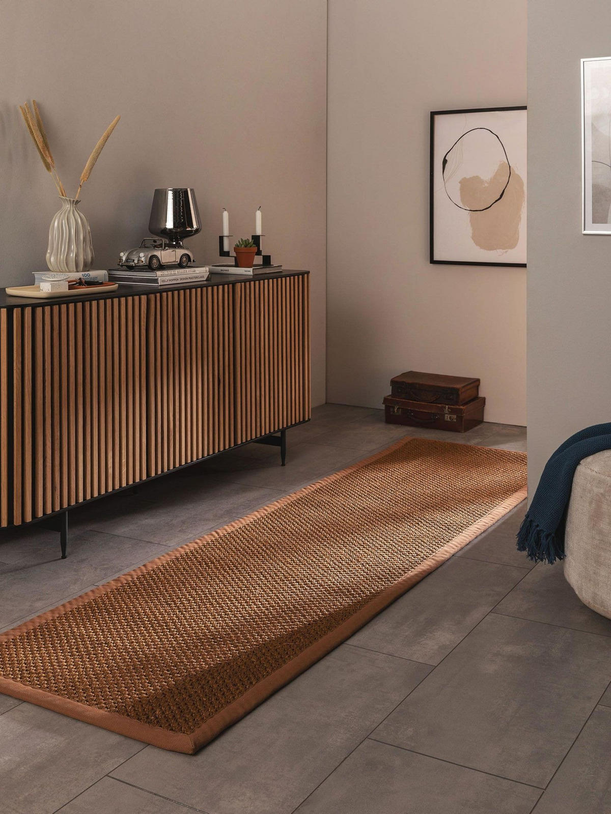 TEPPICH Sisal Greta Hellbraun - Braun, Naturmaterialien (70/1cm) - KUNSTLOFT