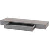 WANDREGAL SCHUBLADE Grau - Grau, Holz (80/8/25cm) - MCW