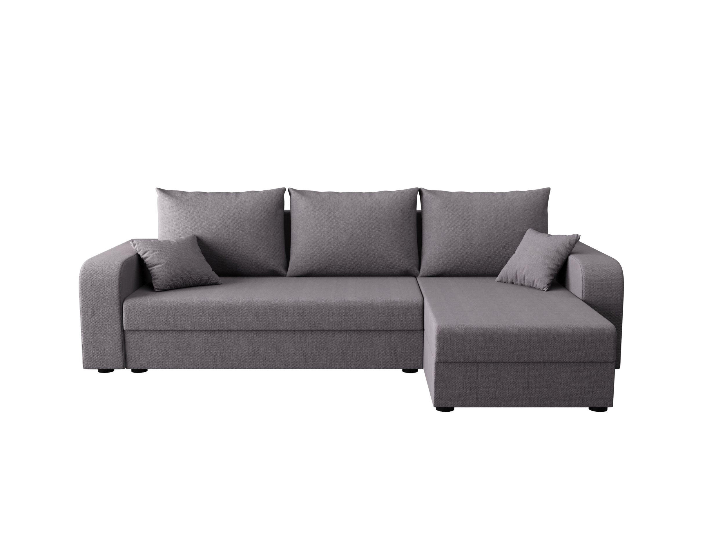 ECKSOFA HEWLET L BIS Cosmic 160 Rechts mit Schlaffunktion - Grau, Textil (240/140cm) - Bedante