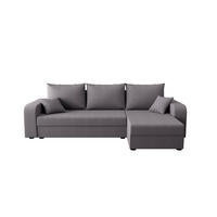 ECKSOFA HEWLET L BIS Cosmic 160 Rechts mit Schlaffunktion - Grau, Textil (240/140cm) - Bedante