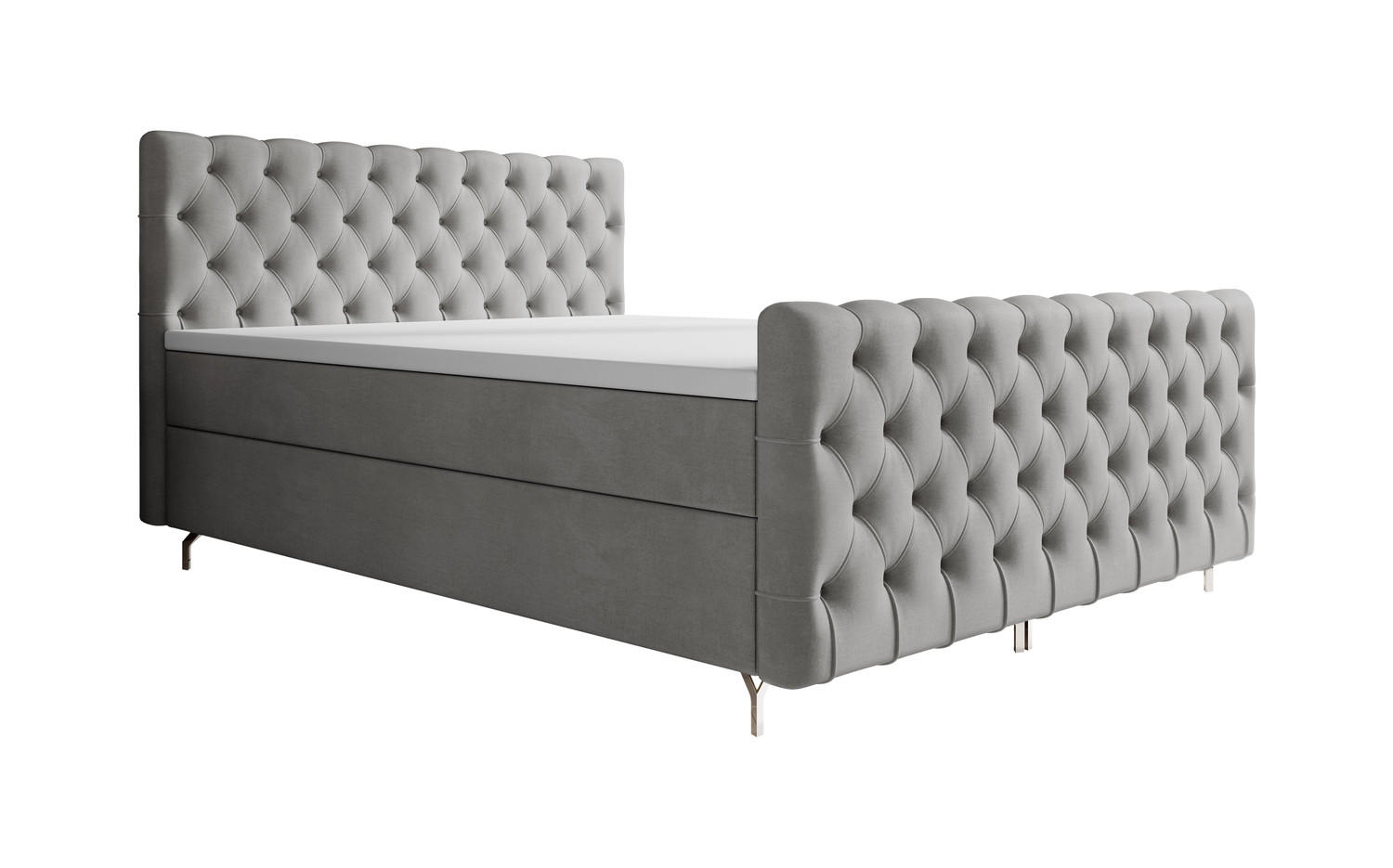 BOXBETT Piko2 Grau 140x200 - Grau, Textil - Luxkor24