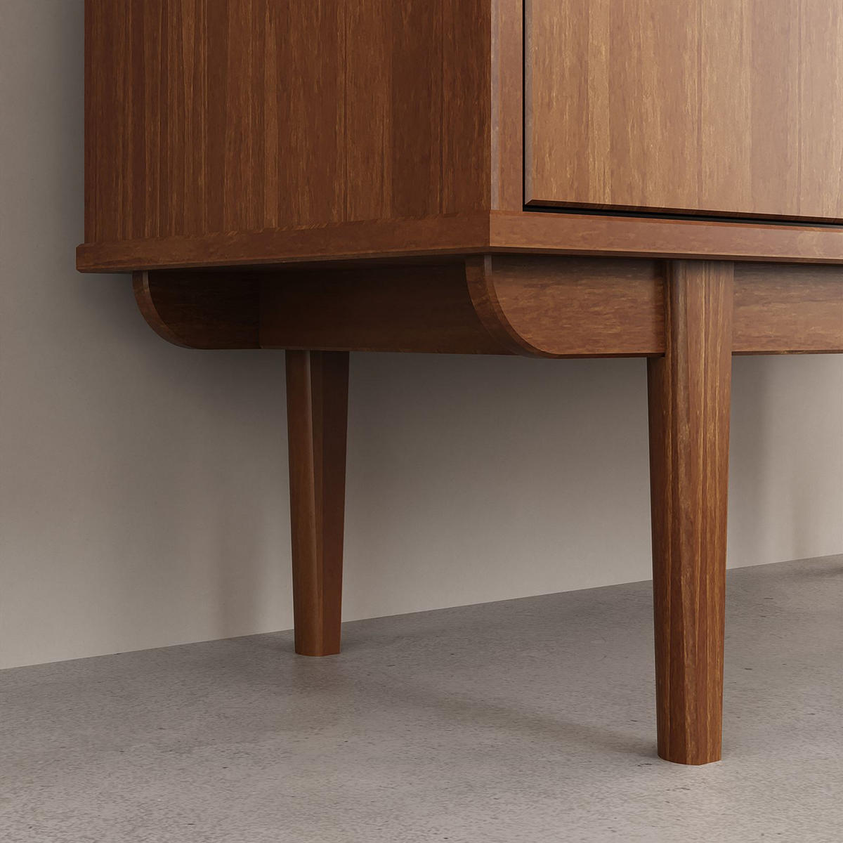 HIGHBOARD SIMONA - Kastanienfarben, Holz (80/133/37cm) - IDIMEX