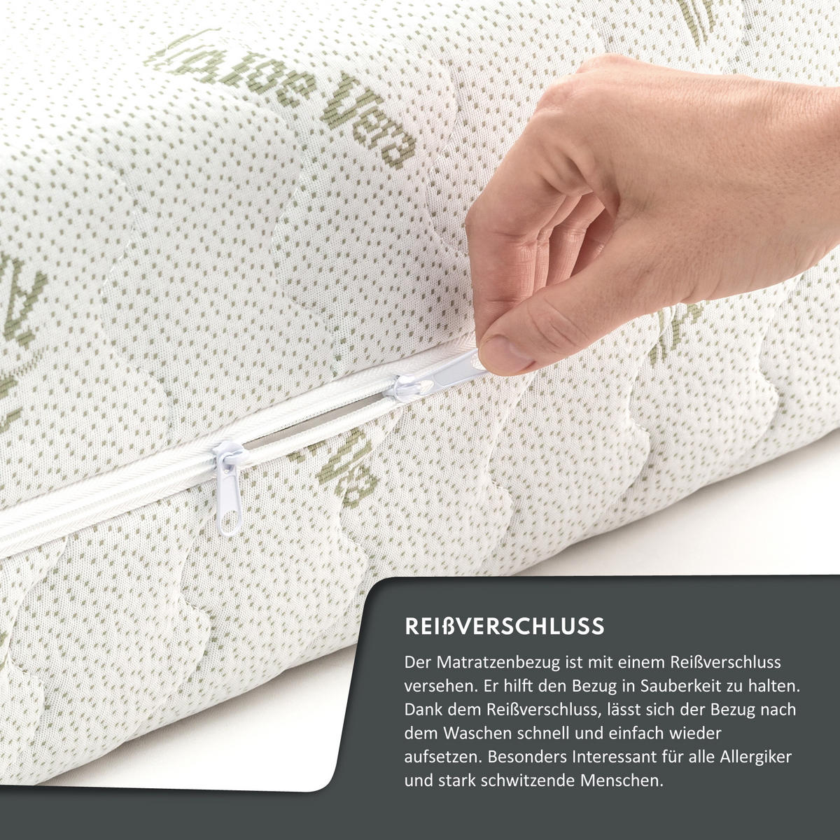 TASCHENFEDERKERNMATRATZE Massage - Weiß, Textil (180/200cm) - FDM