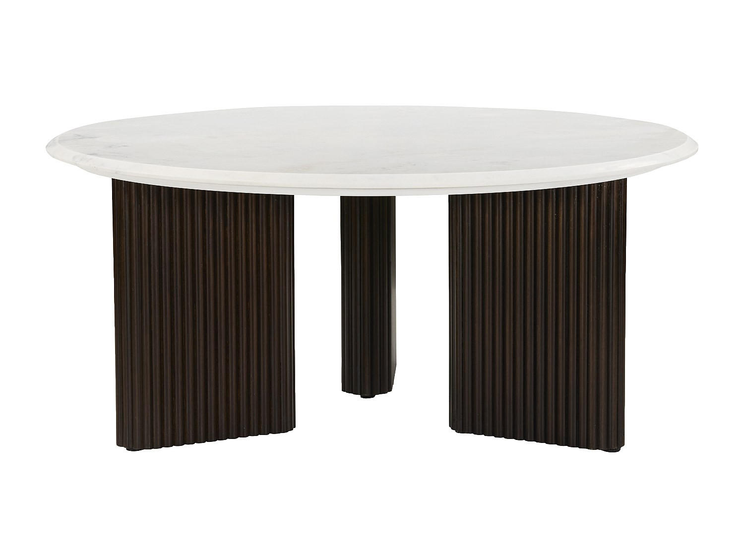 Vente-Unique Couchtisch Weiß 90.8x41x90.8 cm