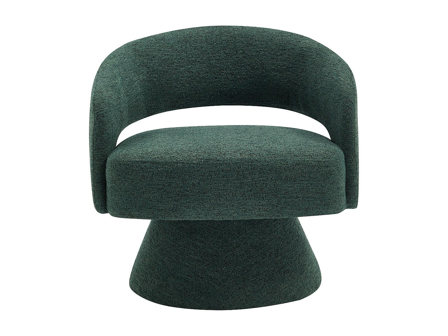 SESSEL mit gerader Rückenlehne - 1 Person - Stoff - Tannengrün - - Waldgrün, Textil (71/72/68cm) - Vente-Unique